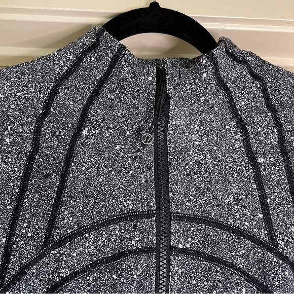 Lululemon Define Jacket Luminesce Splatter White Black size 8 - Picture 2 of 6